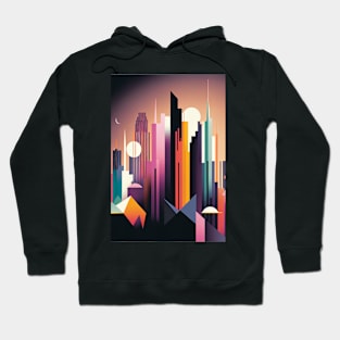 A Futuristic Geometric Cityscape Hoodie